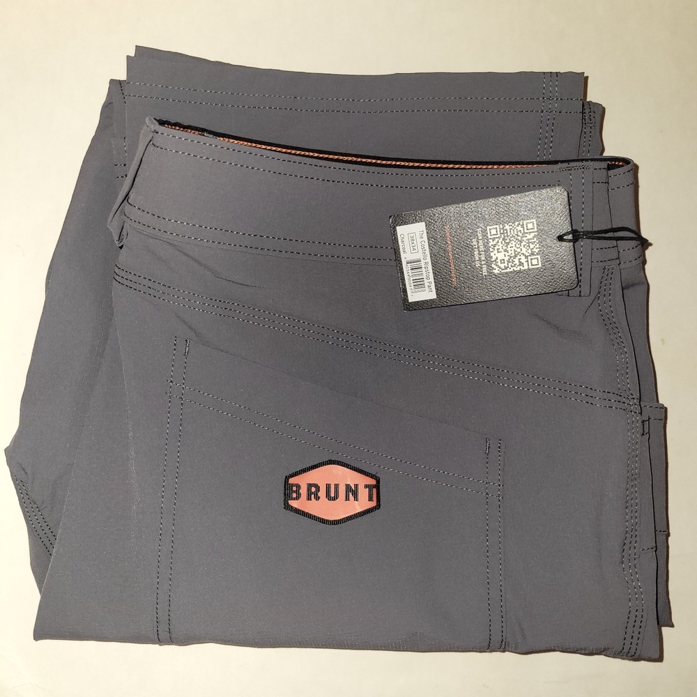 NWT Brunt The Costello Ripstop Pant Men's Size 40x34 Gray
